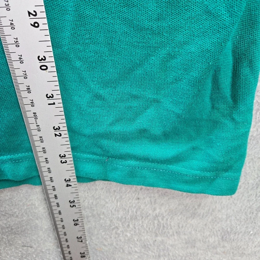 VINTAGE‎ Chaps Ralph Lauren Men Polo Shirt XL Green Crest Logo Embroidered 90s
